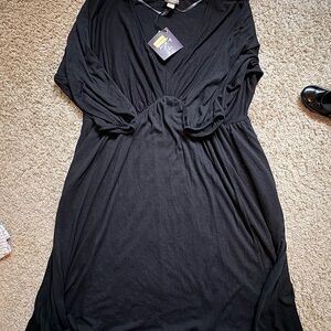 Ava & Viv Black Midi Dress